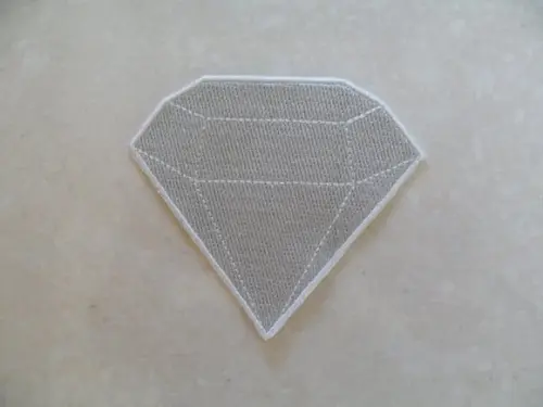 Patch Bordado Termocolante Silhueta Diamante