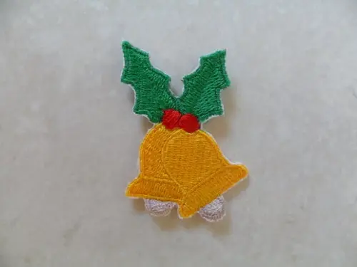 Patch Bordado Termocolante Sinos Natal