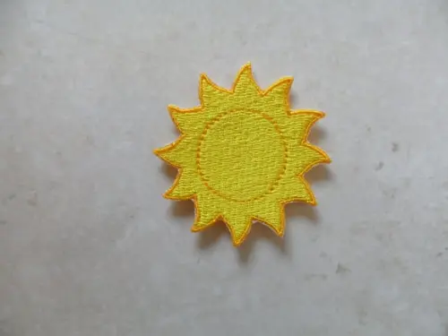 Patch Bordado Termocolante Sol