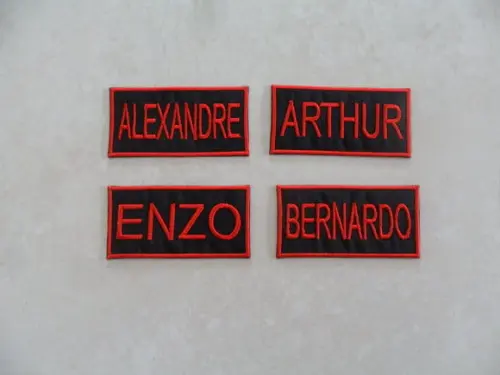 Patch Bordado Termocolante Tag - Nome