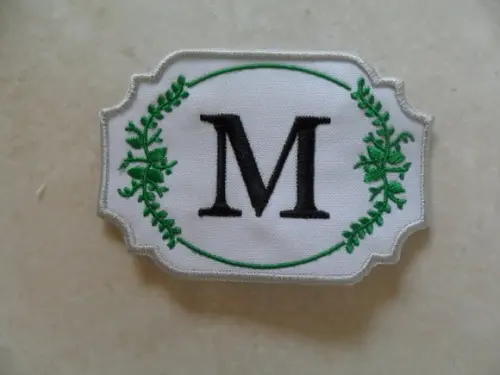 Patch Bordado Termocolante Tag Monograma Ii