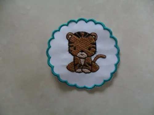 Patch Bordado Termocolante Tag Tigre II