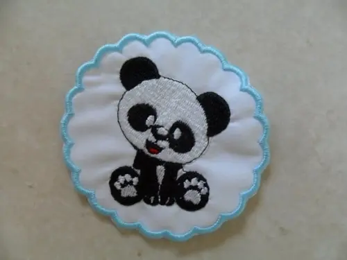 Patch Bordado Termocolante Tag Panda