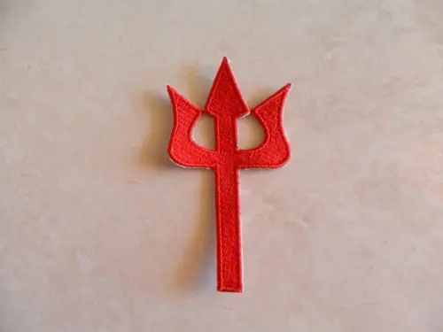 Patch Bordado Termocolante Tridente