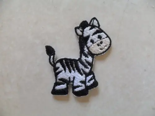 Patch Bordado Termocolante Zebra