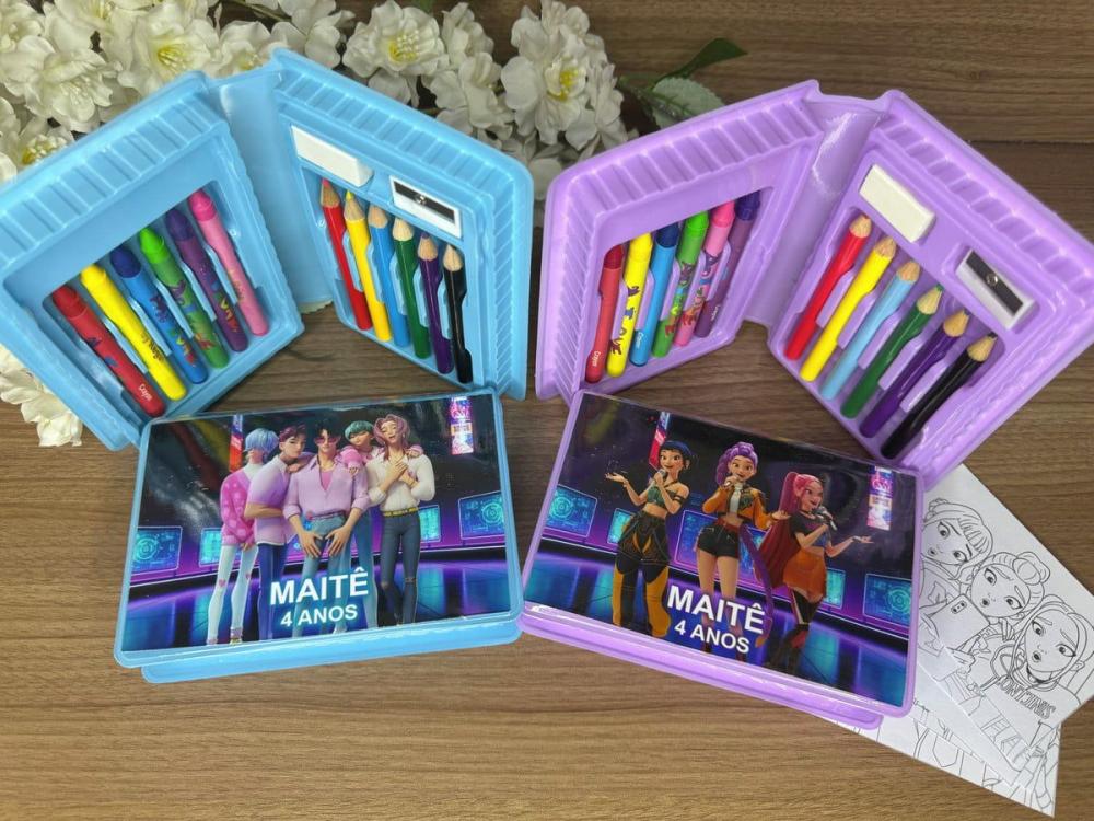 Estojo de Pintura 20 Peças Guerreiras K Pop