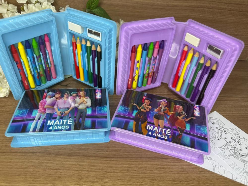 Estojo de Pintura 20 Peças Guerreiras K Pop
