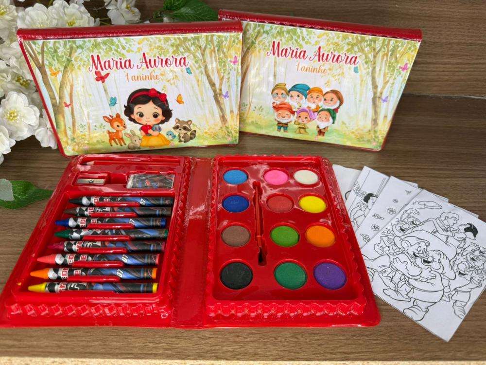 Estojo de Pintura 30 peças Branca de Neve