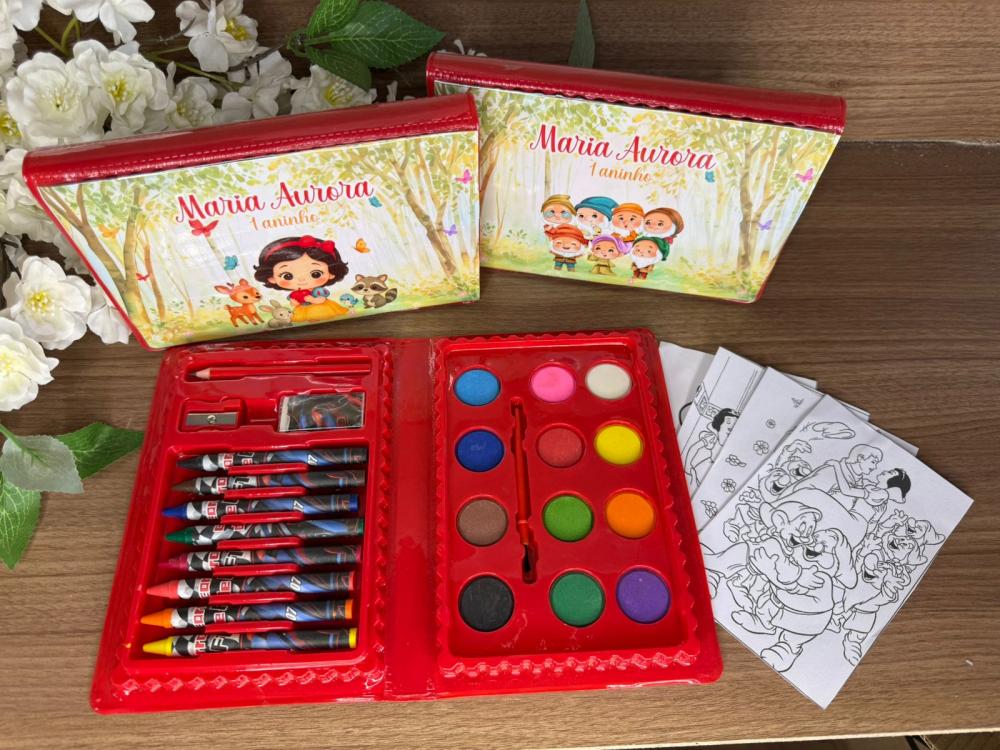 Estojo de Pintura 30 peças Branca de Neve