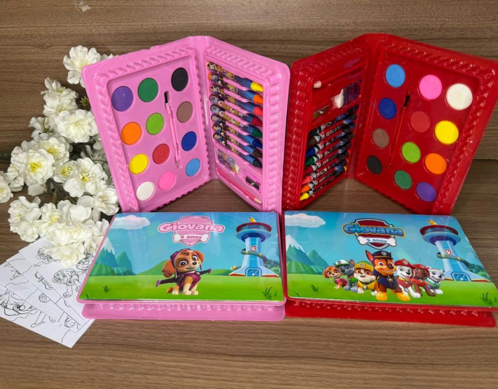 Estojo de Pintura 30 peças Patrulha Canina