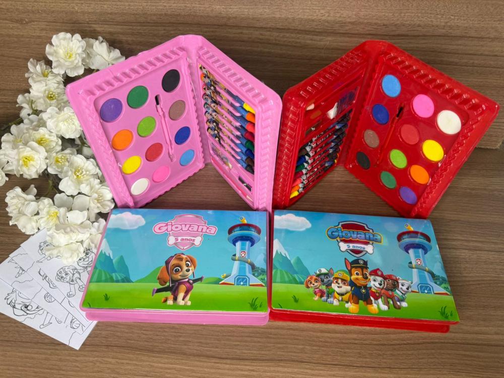 Estojo de Pintura 30 peças Patrulha Canina