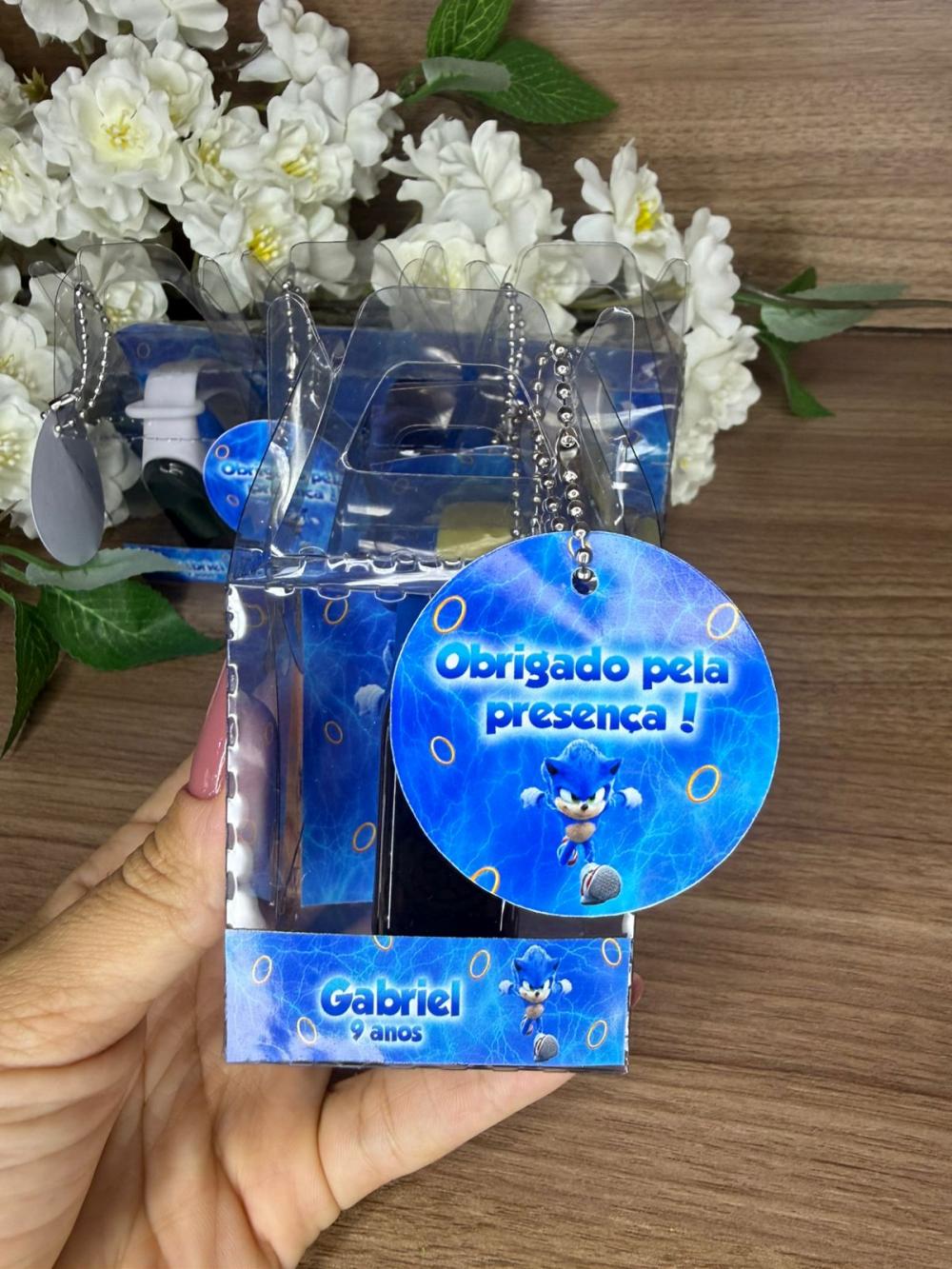 Relógio Digital Infantil com Caixinha Personalizada Sonic