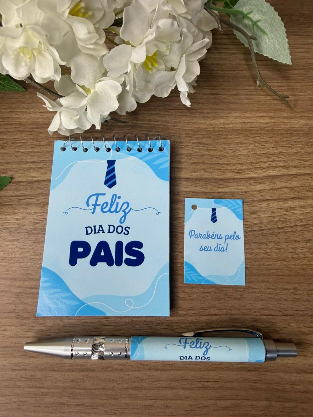 Bloquinho Personalizado com Caneta Dia dos Pais