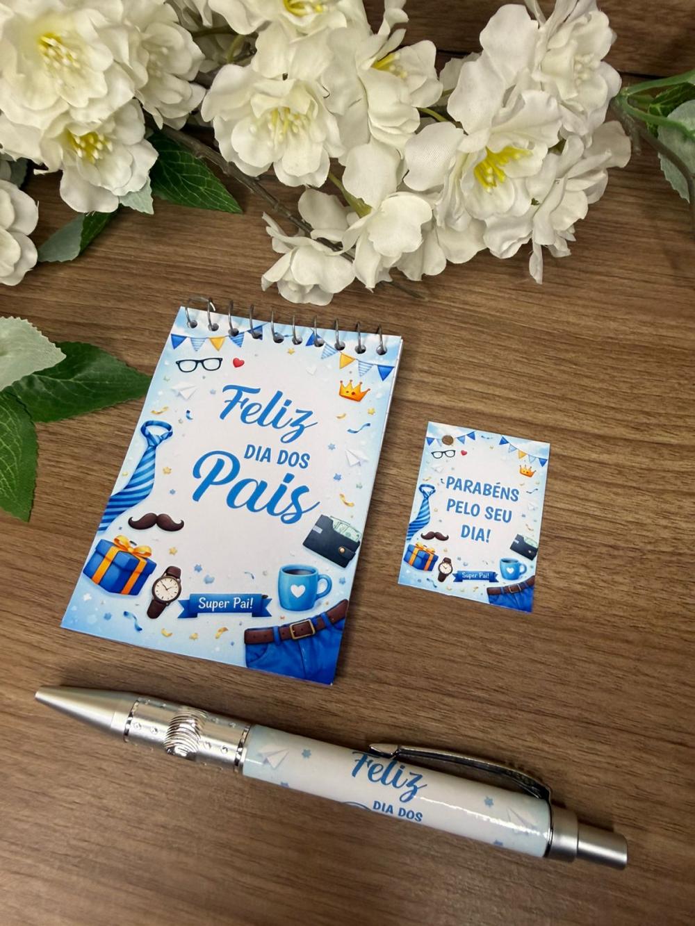 Bloquinho Personalizado com Caneta Dia dos Pais