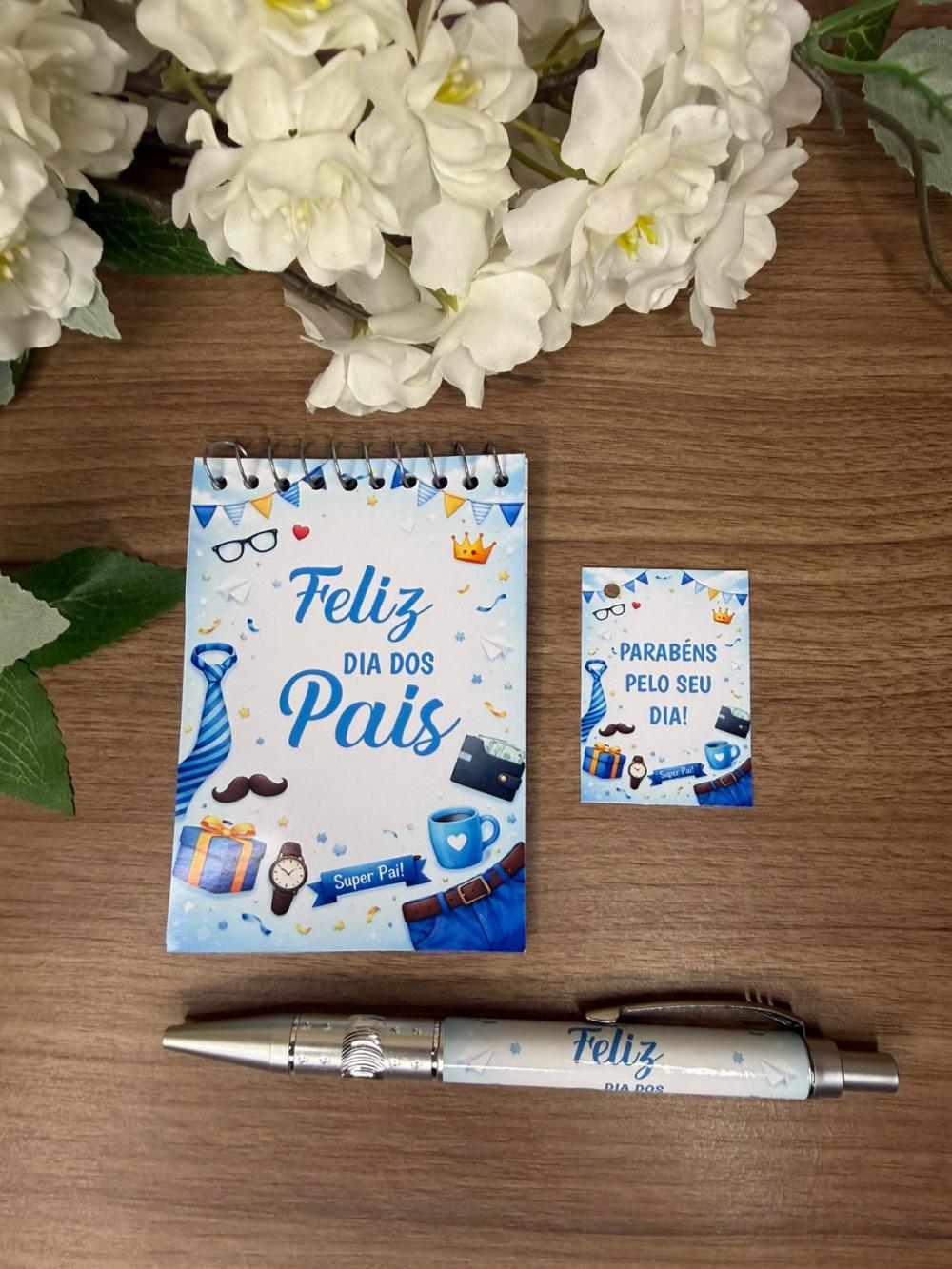 Bloquinho Personalizado com Caneta Dia dos Pais