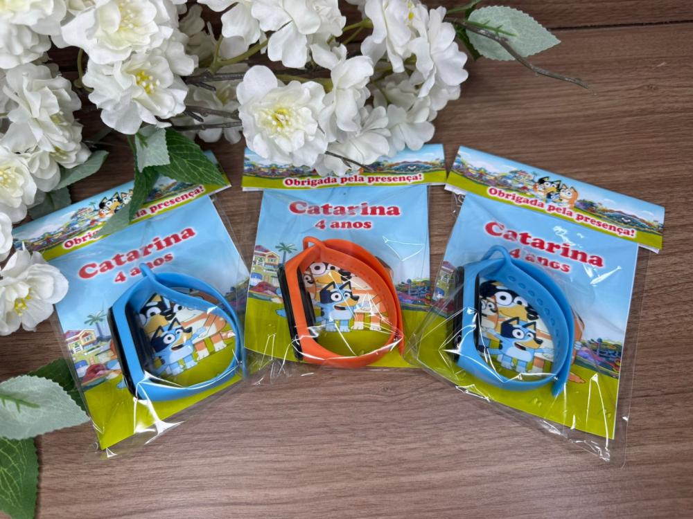 Relógio Digital Infantil Personalizado Bluey