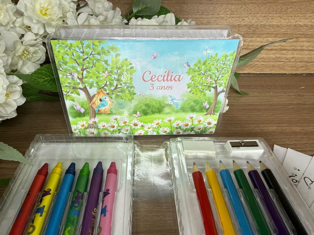 Estojo de Pintura 20 Peças Jardim
