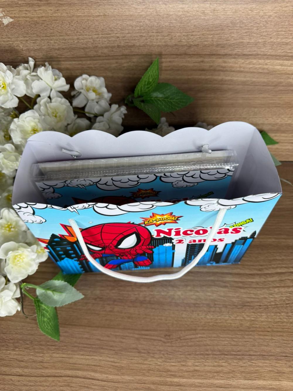 Estojo de Pintura 30 peças + Sacolinha Homem Aranha