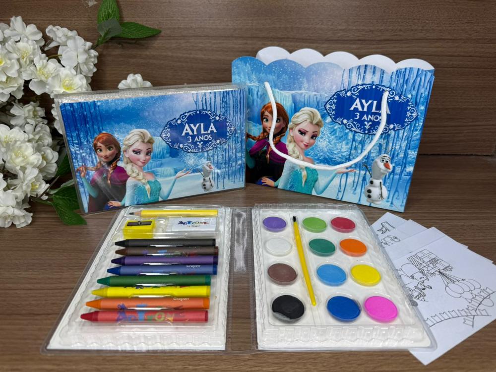 Estojo de Pintura 30 peças + Sacolinha Frozen