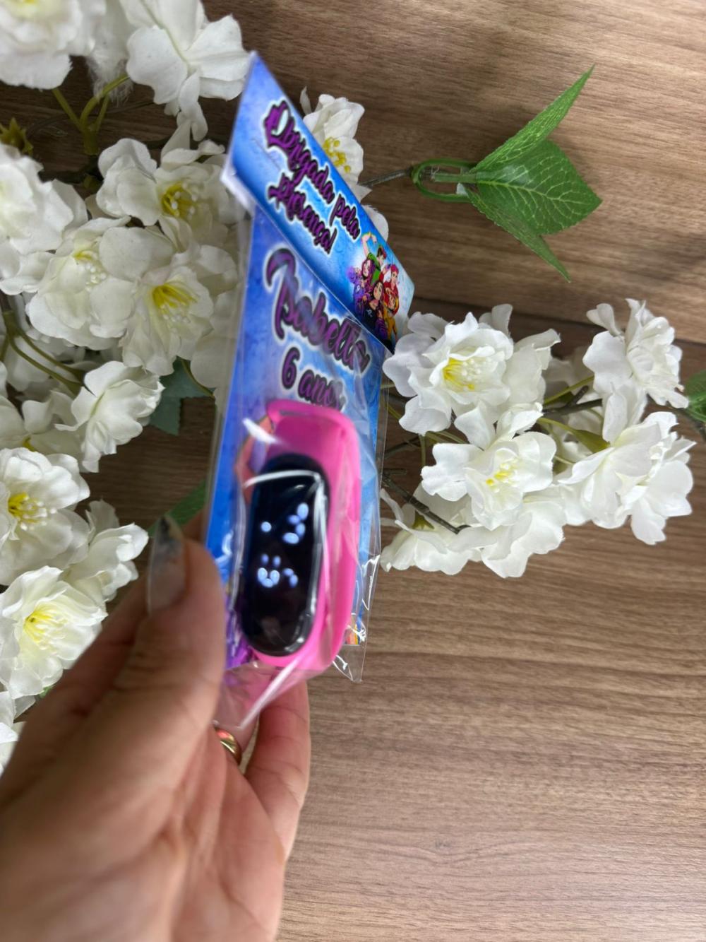 Relógio Digital Infantil Personalizado Os Rosas