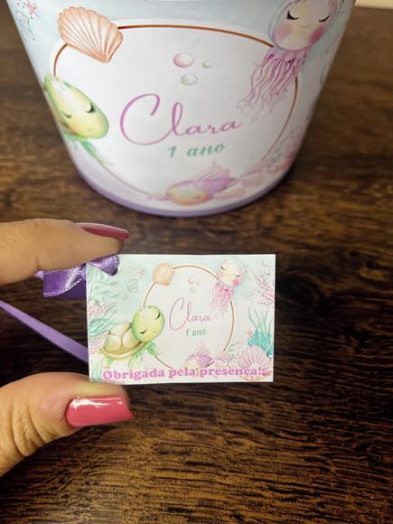 Balde Personalizado 1,5 l Fundo do Mar