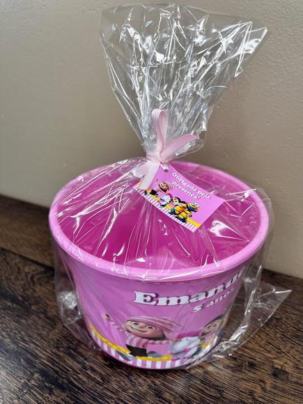 Balde Personalizado 1,5 l Minions Rosa
