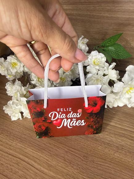 Batom Personalizado Dia das Mães com Mini Sacola