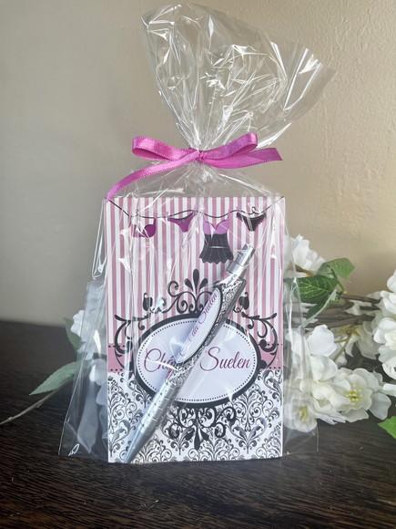 Bloquinho com Caneta Personalizado 14x10 Chá de Lingerie