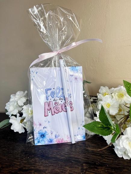 Bloquinho com Lapis Personalizado 14x10 Dia das Mães