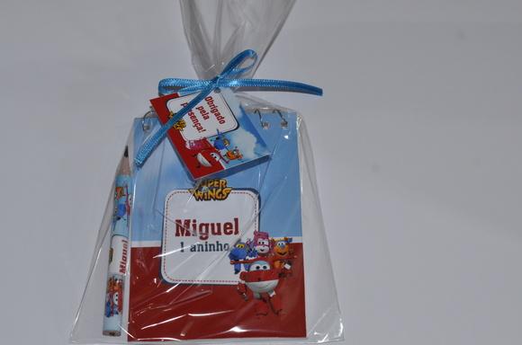 Bloquinho Personalizada com Lápis Super Wings
