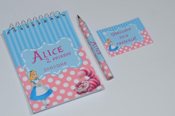 Bloquinho Personalizado Alice no País das Maravilhas