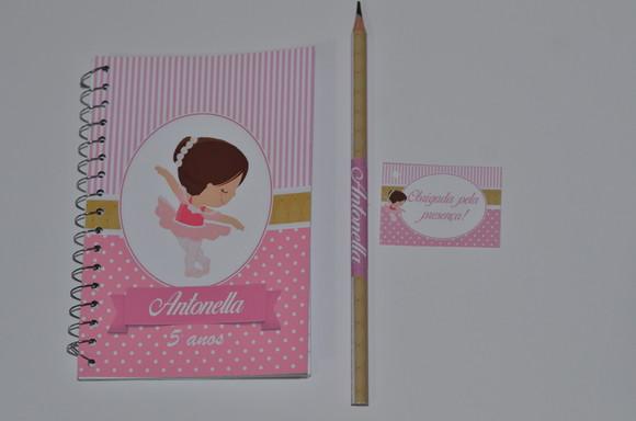 Bloquinho Personalizado Bailarina 10x14