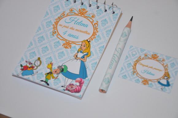 Bloquinho Personalizado Alice no País das Maravilhas