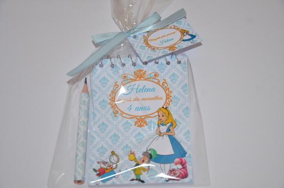 Bloquinho Personalizado Alice no País das Maravilhas