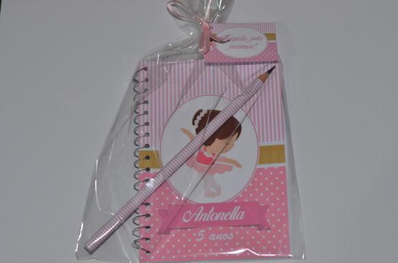 Bloquinho Personalizado Bailarina 10x14