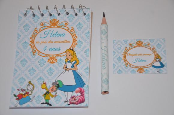 Bloquinho Personalizado Alice no País das Maravilhas