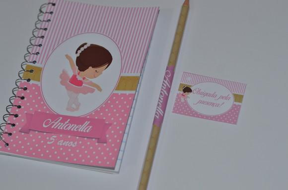 Bloquinho Personalizado Bailarina 10x14