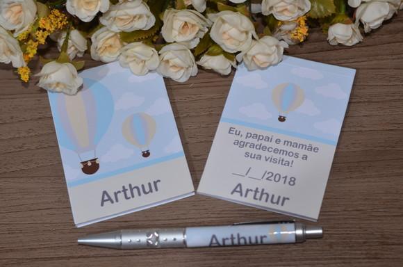 Bloquinho Personalizado com Caneta Balão