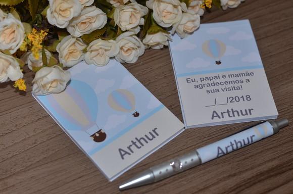 Bloquinho Personalizado com Caneta Balão