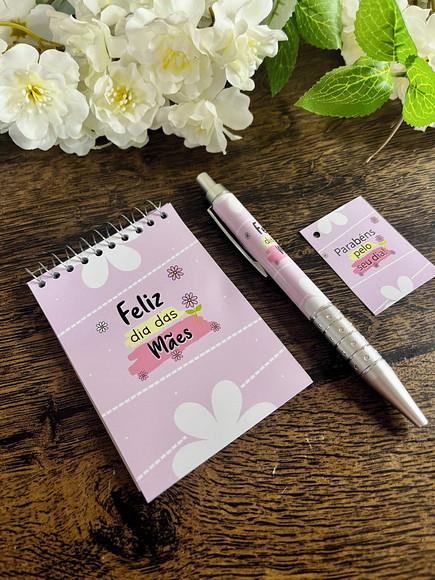 Bloquinho Personalizado com Caneta Dia das Mães