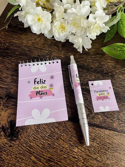 Bloquinho Personalizado com Caneta Dia das Mães