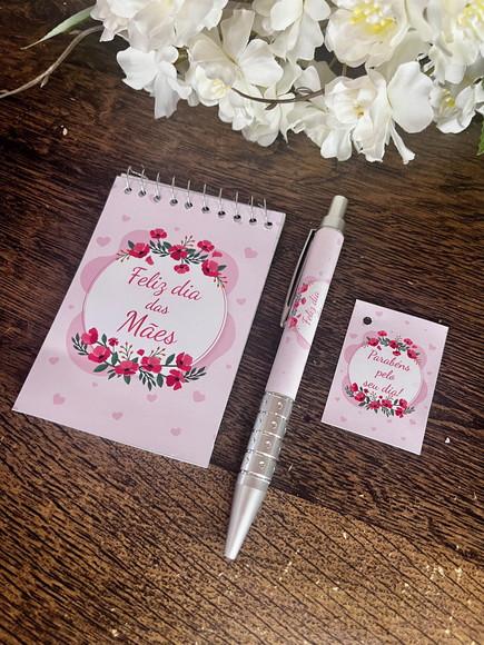 Bloquinho Personalizado com Caneta Dia das Mães