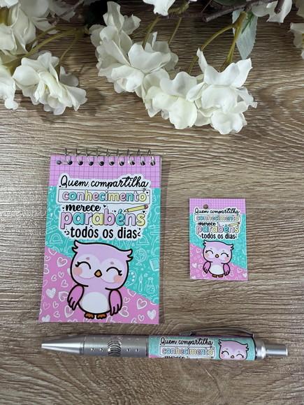 Bloquinho Personalizado com Caneta Dia dos Professores