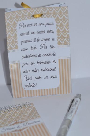 Bloquinho Personalizado com Caneta e Sacolinha