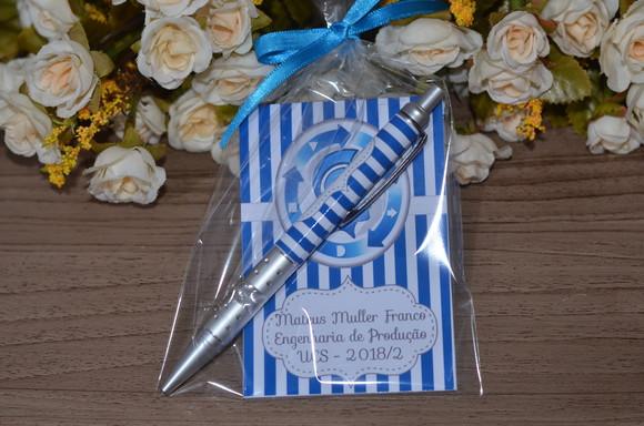 Bloquinho Personalizado com Caneta Engenharia
