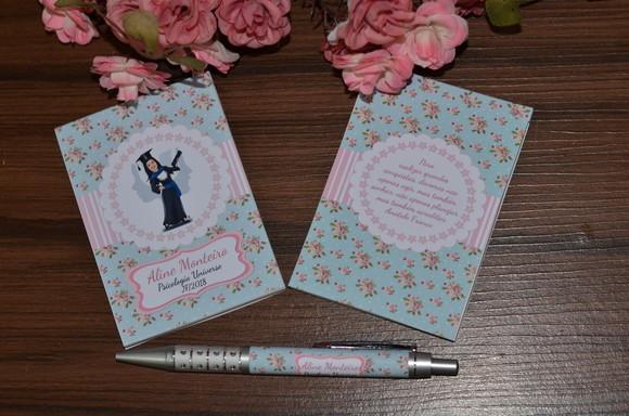 Bloquinho Personalizado com Caneta Formatura