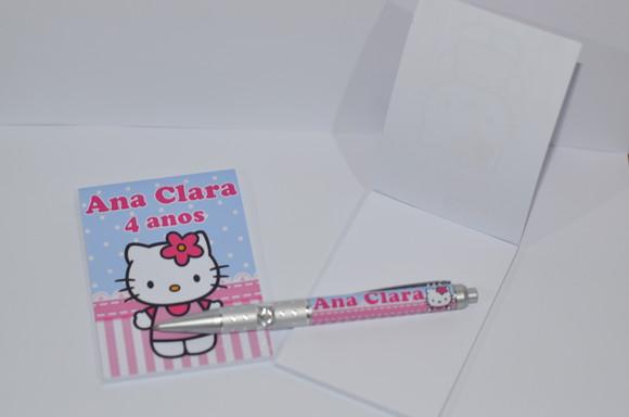 Bloquinho Personalizado com Caneta Hello Kitty
