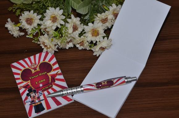 Bloquinho Personalizado com Caneta Mickey Mágico