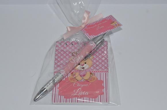 Bloquinho Personalizado com Caneta Ursa