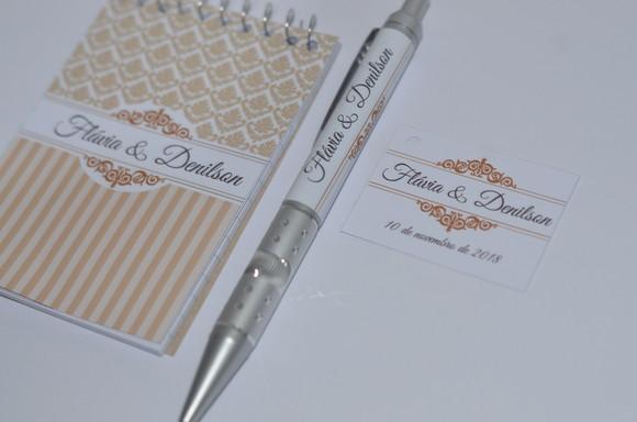 Bloquinho Personalizado com Caneta Urso